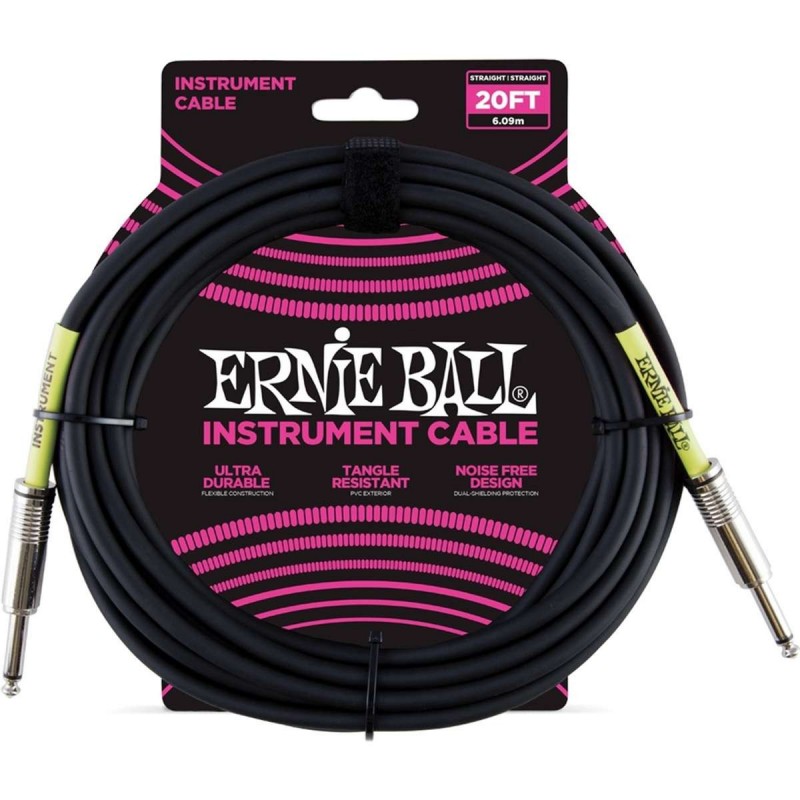 ERNIE BALL 6046 SPIRALE 6M NERO CAVO JACK