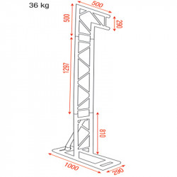 Showgear Mobile DJ Truss Stand