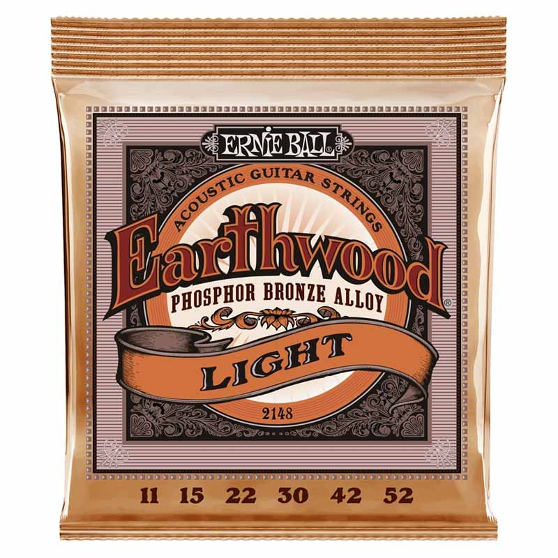 Ernie Ball 2148 Earthwood Phosphor Bronze Light 11-52