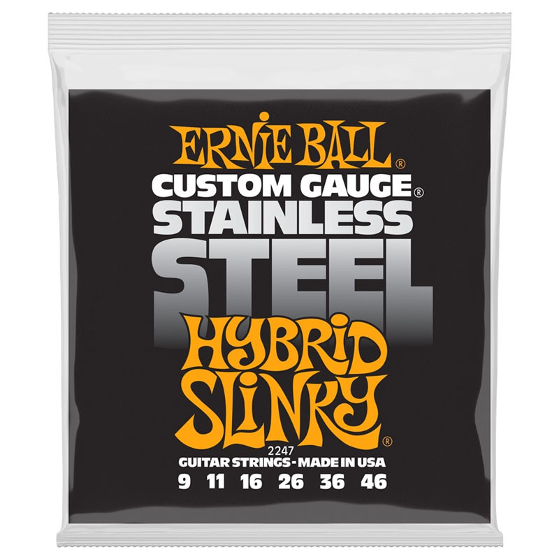 Ernie Ball 2247 Stainless Steel Hybrid Slinky 09-46