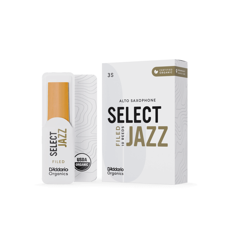 D'Addario Organic Select Jazz Filed Sax Alto 3 Soft