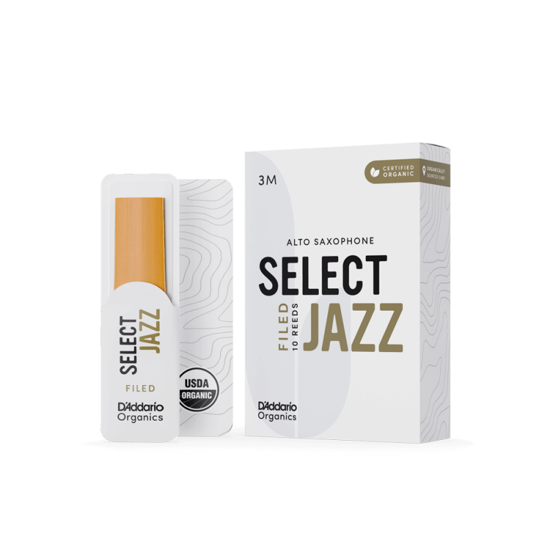 D'Addario Organic Select Jazz Filed Sax Alto 3 Medium