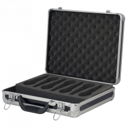 Showgear DB7304B Flightcase Per 7 Microfoni