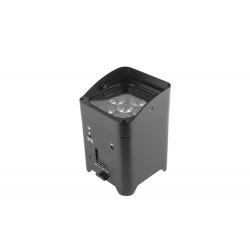 Kyros 8 LED Par 6x18W 6in1 Wifi + Batteria UV In Flight Case Ricaricabile